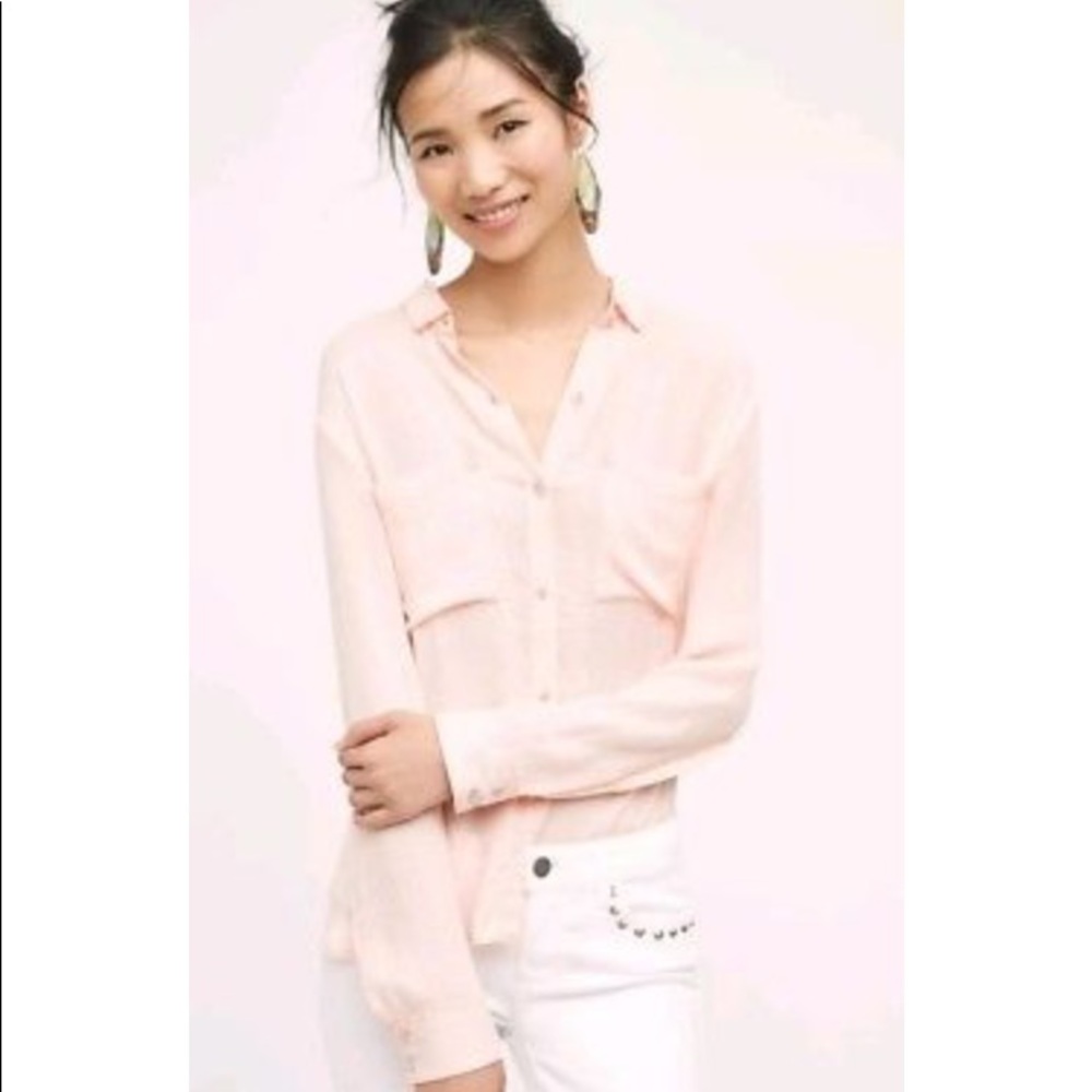 Anthropologie Holding Horses Sheer Blouse